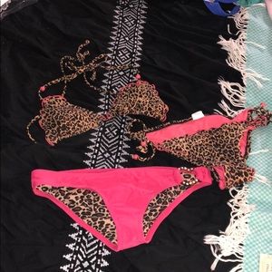 Cheetah print bathing suit